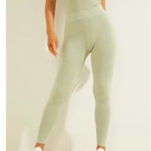 Guess Eco Sacha Seamless High-Waist Leggings in Soft Sage Green